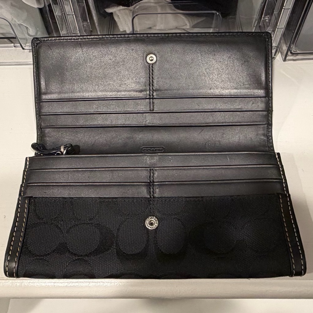 Coach Black Signature Clutch - Picture 5 of 7